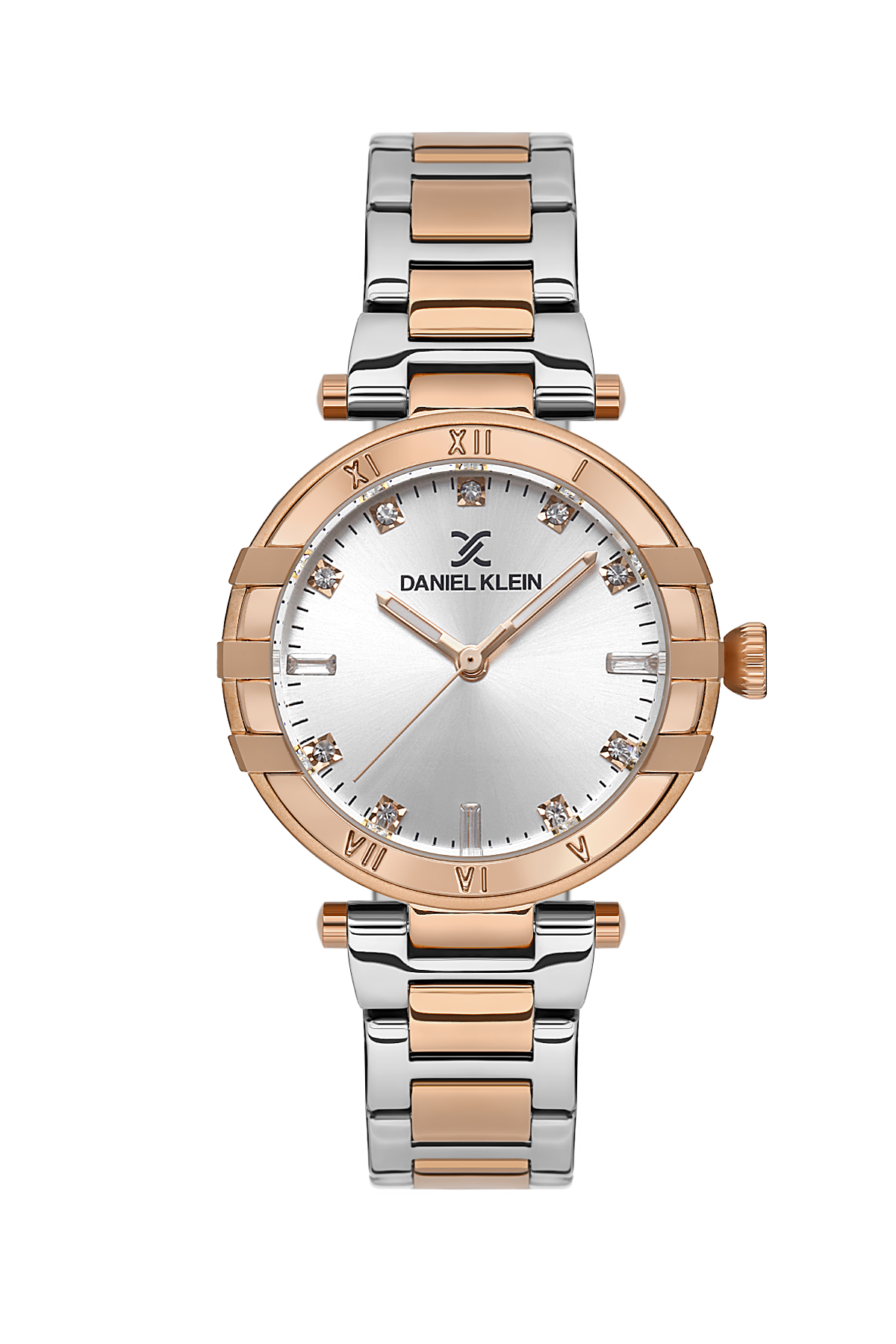 Daniel Klein DK.1.13609-4 Women's Analog Watch - Silver Dial, Silver & Rose Gold Daniel Klein DK.1.13609-4 Women's Analog Watch - Silver Dial, Silver & Rose Gold