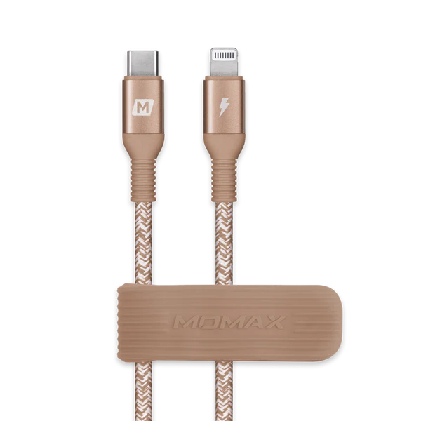 Momax Elite Link USB C to Lightning 1.2m Nylon Braided Cable Fast Charging Cable for iPhone and iPad