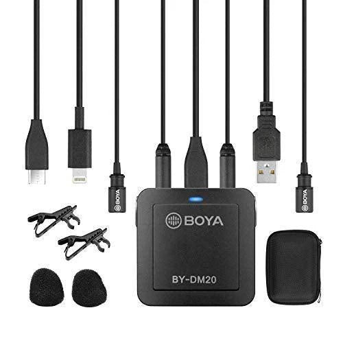 BOYA BY-DM20 – Dual-Channel Recording Kit for Pro Audio BOYA BY-DM20 – Dual-Channel Recording Kit for Pro Audio