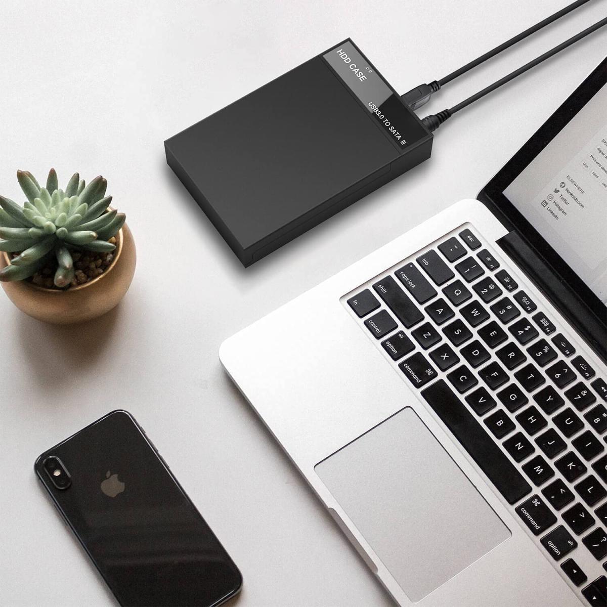 Hard Drive Enclosure, USB 3.0 to SATA Docking Station for External Hard Drive SATA III - Haing