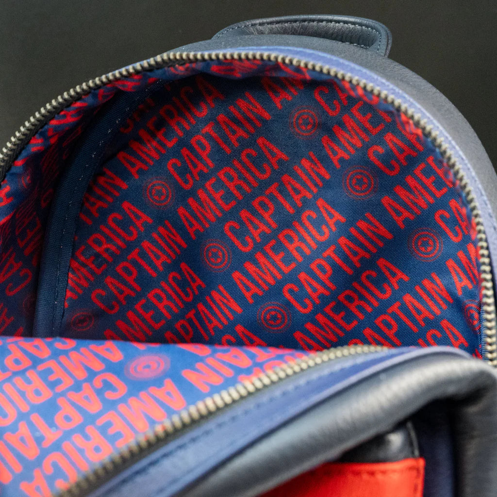 من فانكو Marvel: Captain America Mini Backpack حقيبة الظهر من الجلد الصناعي