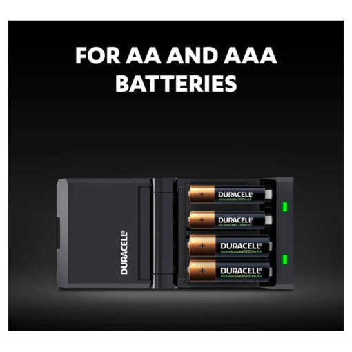 Duracell Hi-Speed Battery Charger (CEF27) – AA & AAA, Rechargeable Batteries Included