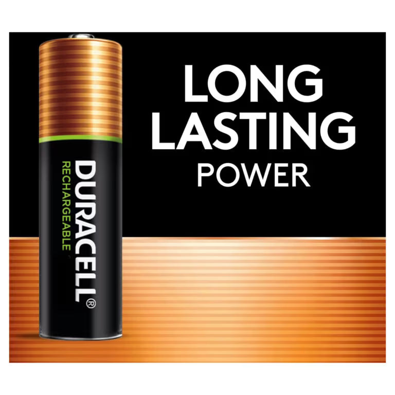 Duracell Ion Speed 1000 Battery Charger – With 6 AA & 2 AAA Rechargeable NiMH Batteries, Auto Shutoff