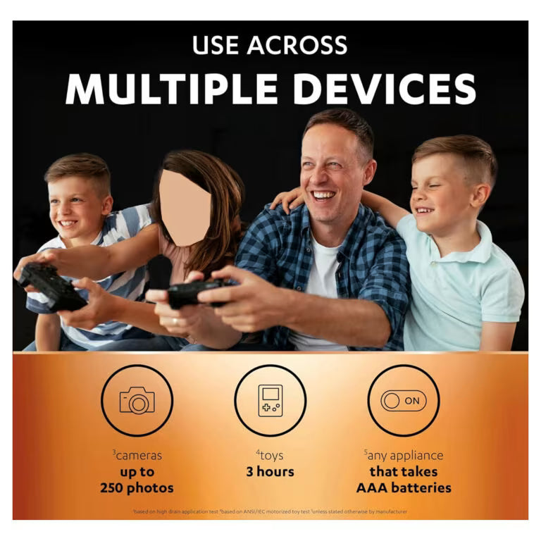 بطاريات Duracell AAA قابلة للشحن 750mAh عبوة 4 قطع