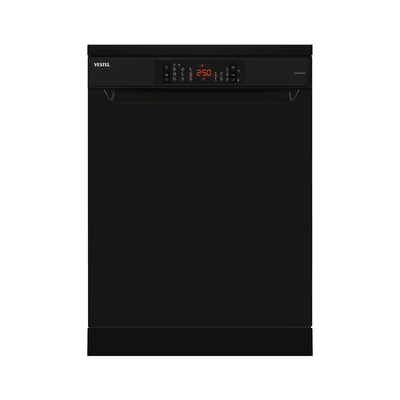 Vestel Dishwasher, 14 Place Settings, 9 Programs, Black – DWFA2Y9N1B