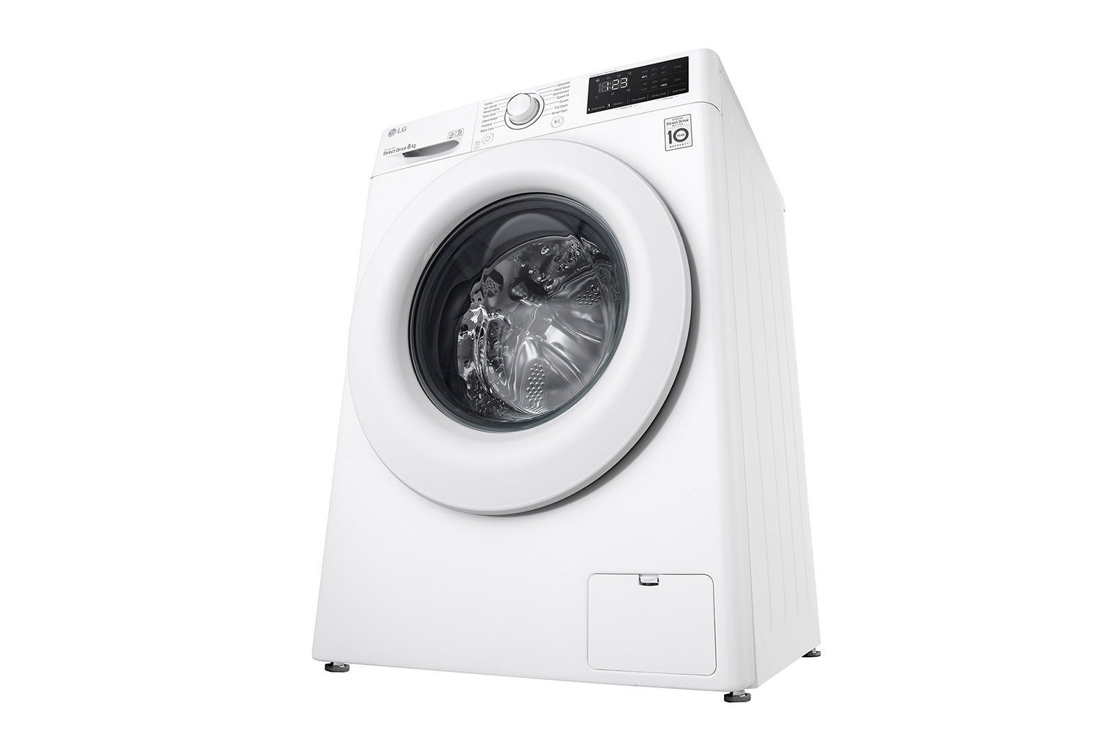 LG Front Load Washing Machine 8kg 1200RPM Steam White (F2V3PYP3WE)