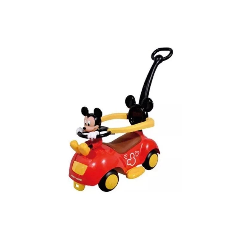 Disney Mickey Push Car with Handle Fun & Safe Ride-On - Red