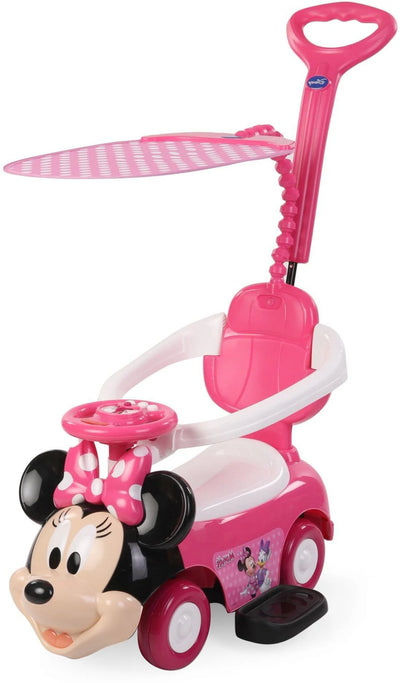 Disney Minnie Push Car with Handle & Umbrella 3-in-1 Ride