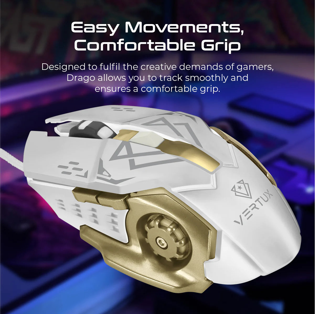 vertux drago tracking gaming mouse
