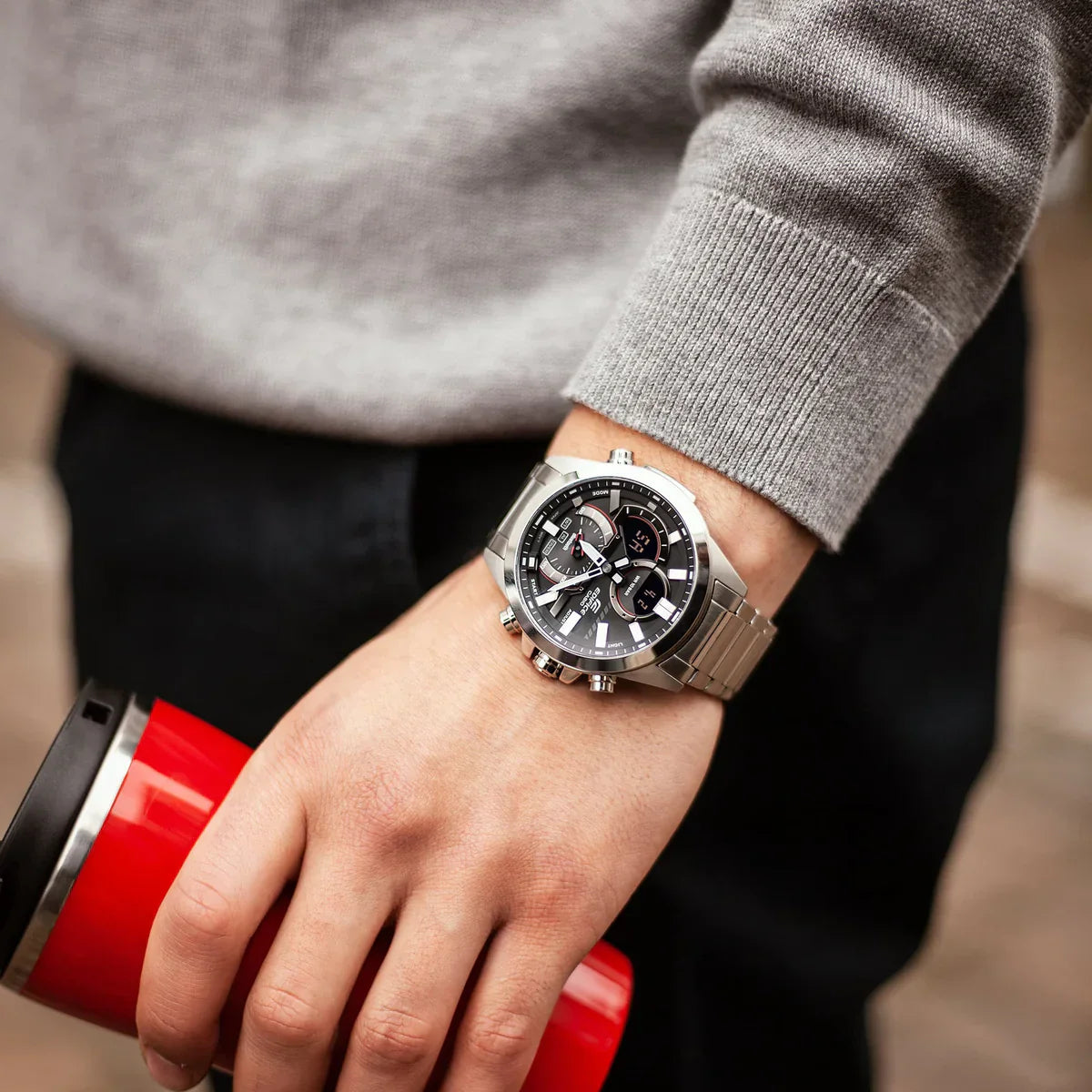 CASIO EDIFICE ECB-30D-1A MEN WATCH CASIO EDIFICE ECB-30D-1A MEN WATCH