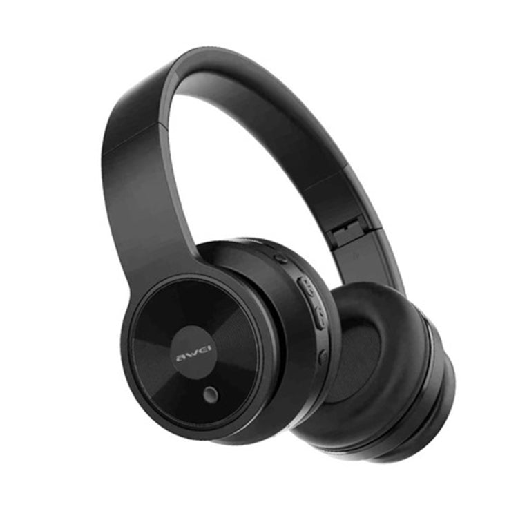 Awei Foldable Wireless Bluetooth Headphone - Black
