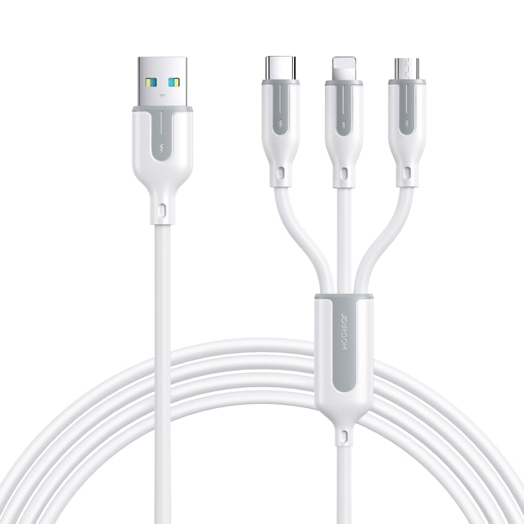 Joyroom Ice-Crystal Series 3.5A USB to 8 Pin+ Type-C+ Micro USB 3 in 1 Charging Cable