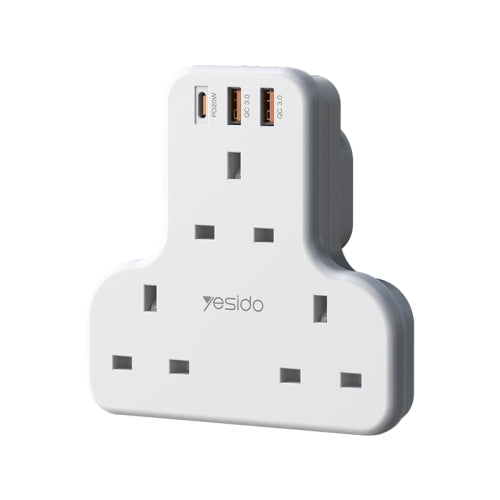 Yesido PD+QC 3.0 3250W Home High Power Fast Charging Socket - White