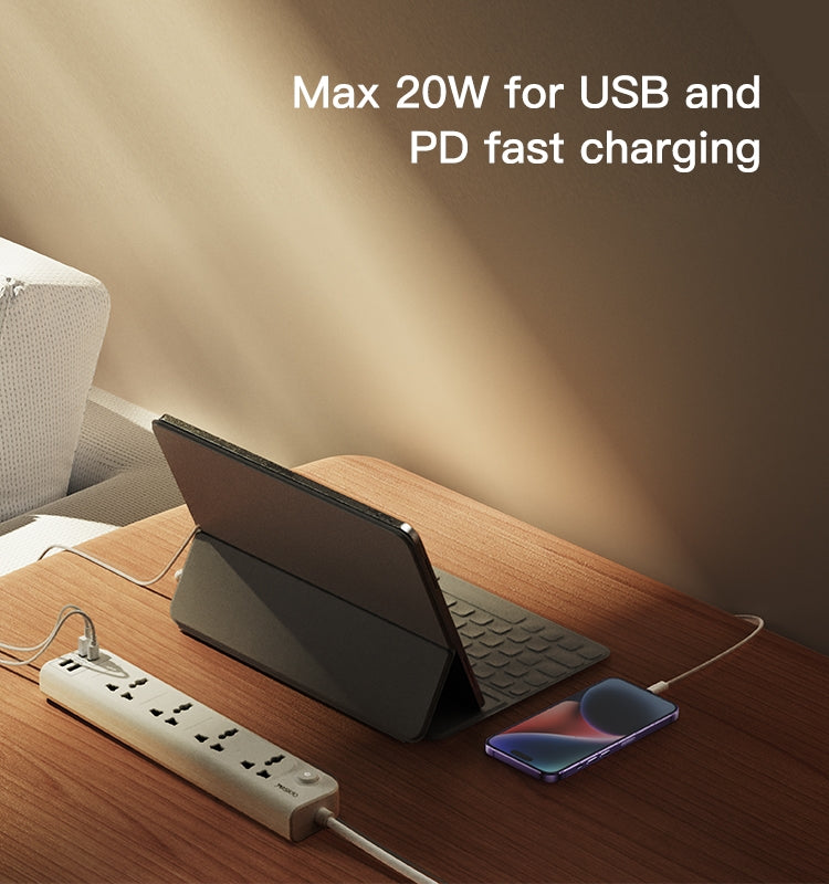 Yesido PD 20W & QC 3.0 Socket 3250W Fast Charging EU Plug - White Yesido PD 20W & QC 3.0 Socket 3250W Fast Charging EU Plug - White