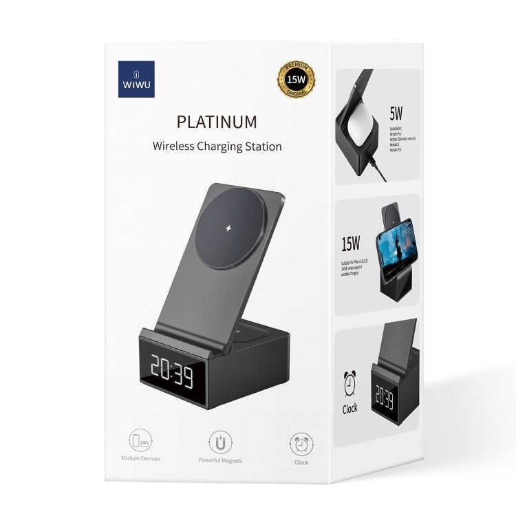 WIWU 3 in 1 wireless charger - Black WIWU 3 in 1 wireless charger - Black