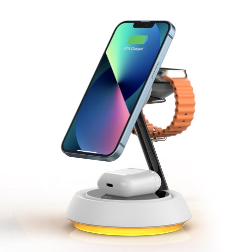 WIWU Jazz Series 15W 3 in 1 Magnetic Desktop Wireless Charger WIWU Jazz Series 15W 3 in 1 Magnetic Desktop Wireless Charger