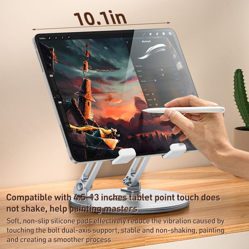 Ipad Stand For Desk Alloy Metal 360 Swivel Tablet Stand - Foldable Desktop Holder For IPad & Other Tablets Alloy Metal Tablet Stand Ipad Stand For Desk Alloy Metal 360 Swivel Tablet Stand - Foldable Desktop Holder For IPad & Other Tablets Alloy Metal Tablet Stand