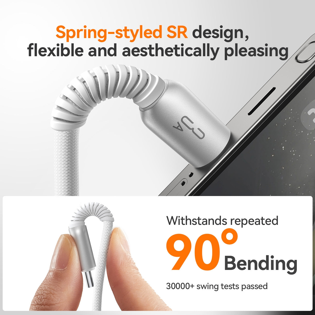 JOYROOM 3A Fast Charging Data Cable 1.2m Efficient Power - White JOYROOM 3A Fast Charging Data Cable 1.2m Efficient Power - White