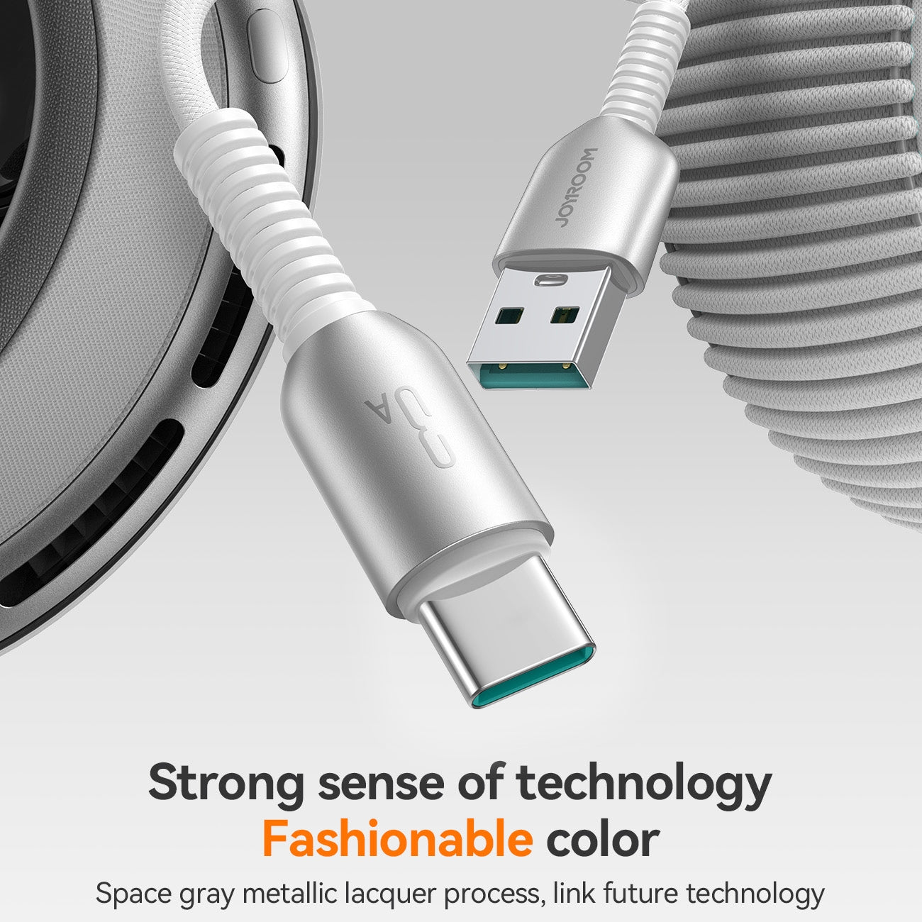 JOYROOM 3A Fast Charging Data Cable 1.2m Efficient Power - White