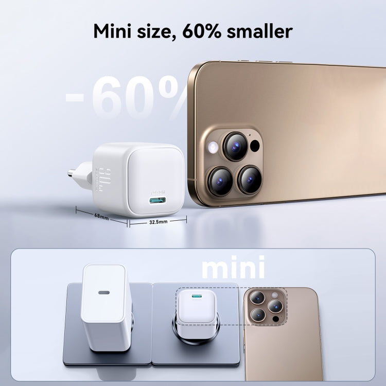 JOYROOM 30W PD Mini GaN Charger - Fast Charging JOYROOM 30W PD Mini GaN Charger - Fast Charging