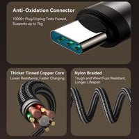 JOYROOM 60W 90° Type-C Cable, 1.2m – Fast Charging (Black)
