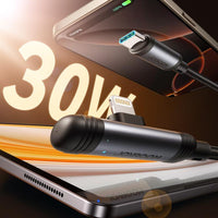 JOYROOM 30W Type-C to Lightning Cable – 90° Elbow, 1.2m