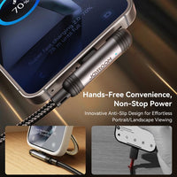 كابل شحن سريع جويروم USB إلى تايب سي بزاوية 90 درجة - 1.2 متر، 3 أمبير