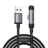 كابل شحن سريع جويروم USB إلى لايتننج 3A 90° بطول 1.2 متر