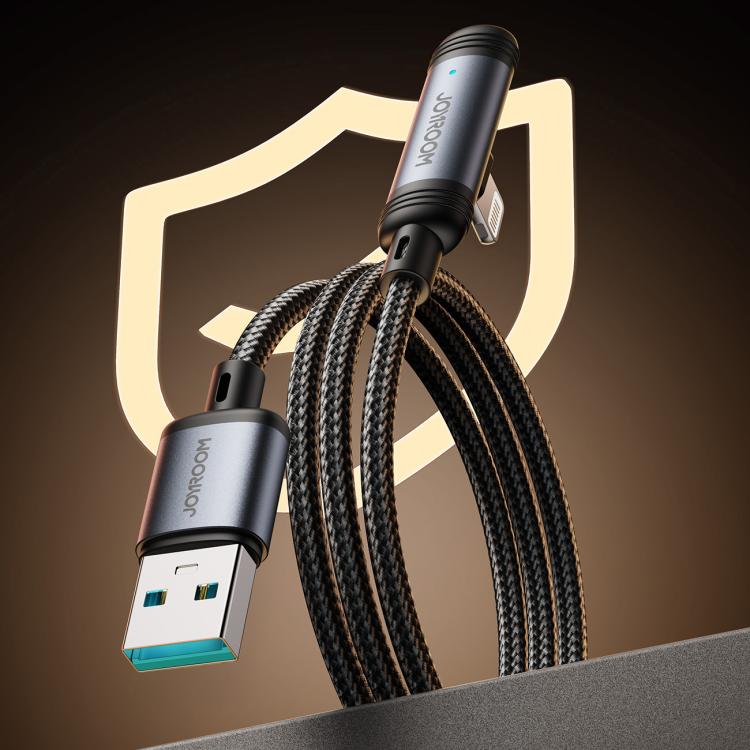 JOYROOM S-A56 USB to Lightning 3A 90° Fast Charging Cable 1.2m