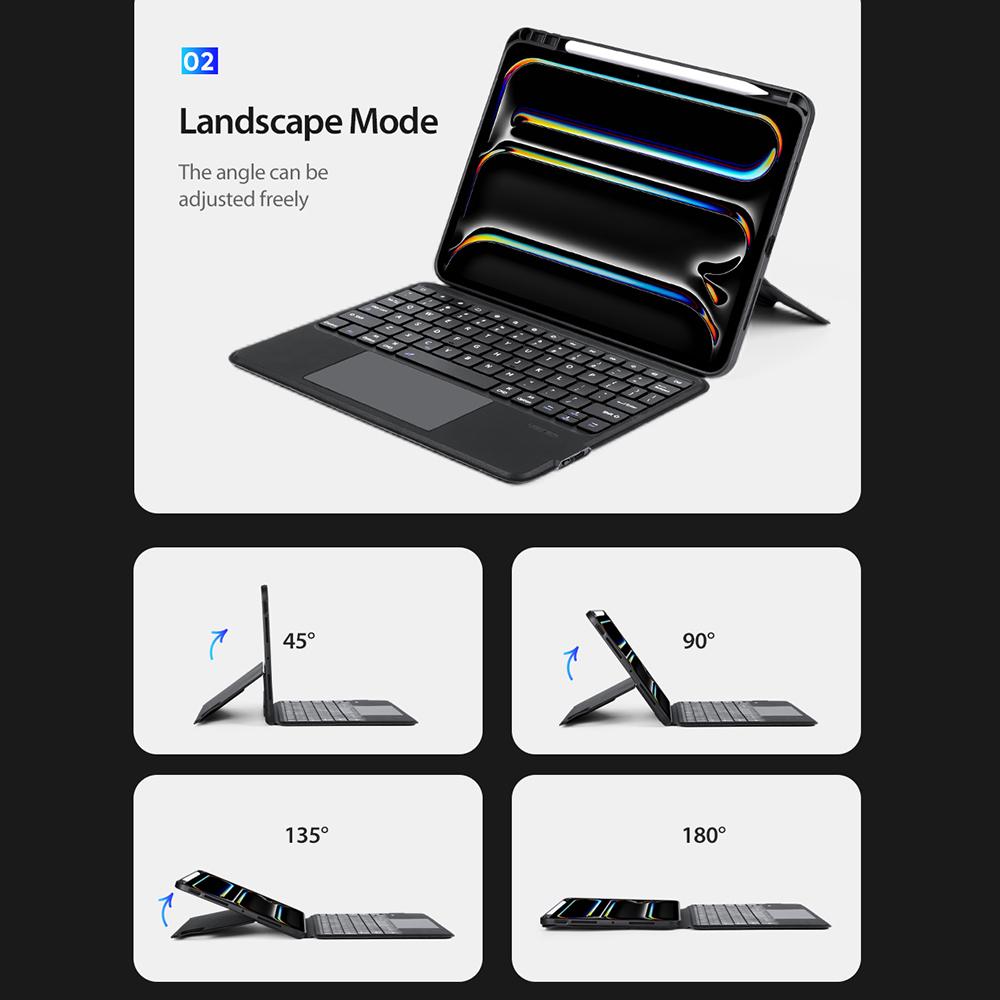 Dux Ducis DK Series Keyboard iPad Pro 11 (2024) Arabic