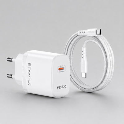 YESIDO YC115 USB-C Dynamic GaN Charger, Up to 60W