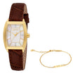 ESPRIT ES1L566L0025 BROWN LEATHER BAND WHITE DIAL FOR WOMEN