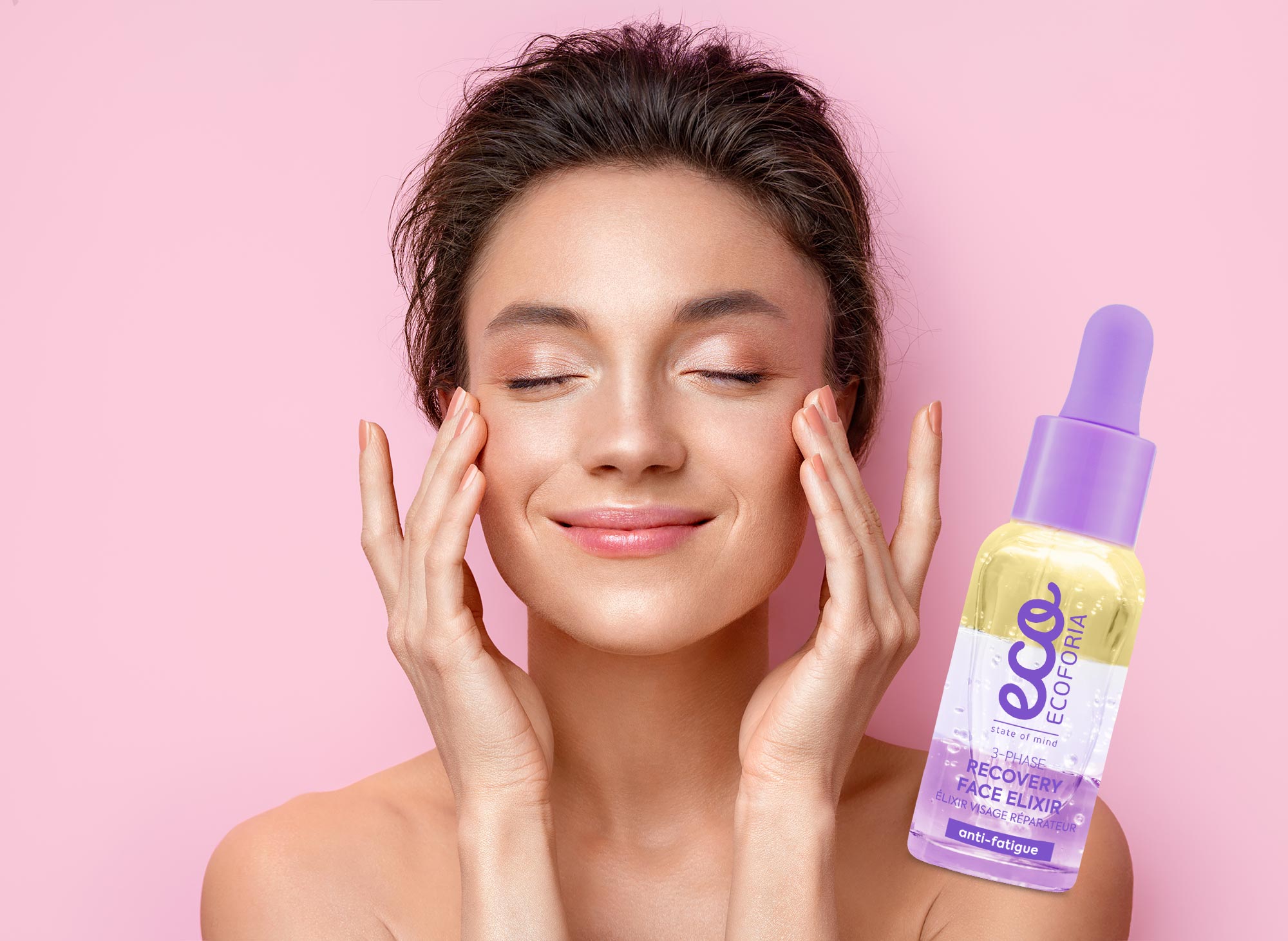 Ecoforia 3-Phase Face Elixir – Lavender Recovery Serum | 30ml