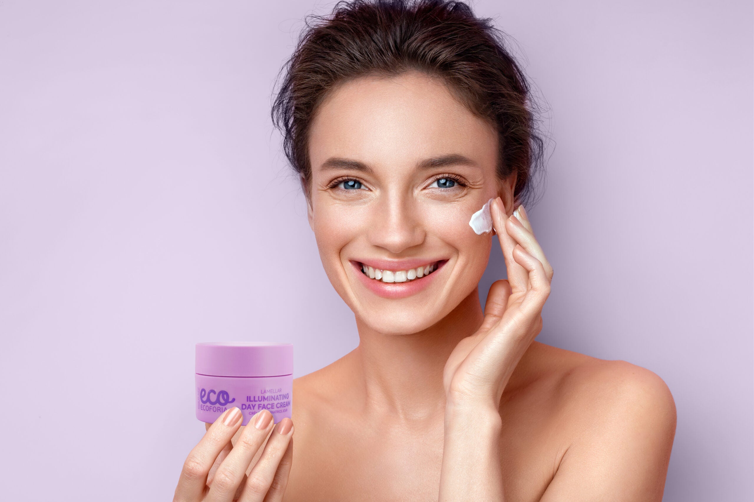Ecoforia – Lavender Clouds – Lamellar Illuminating Day Face Cream, 50 ml