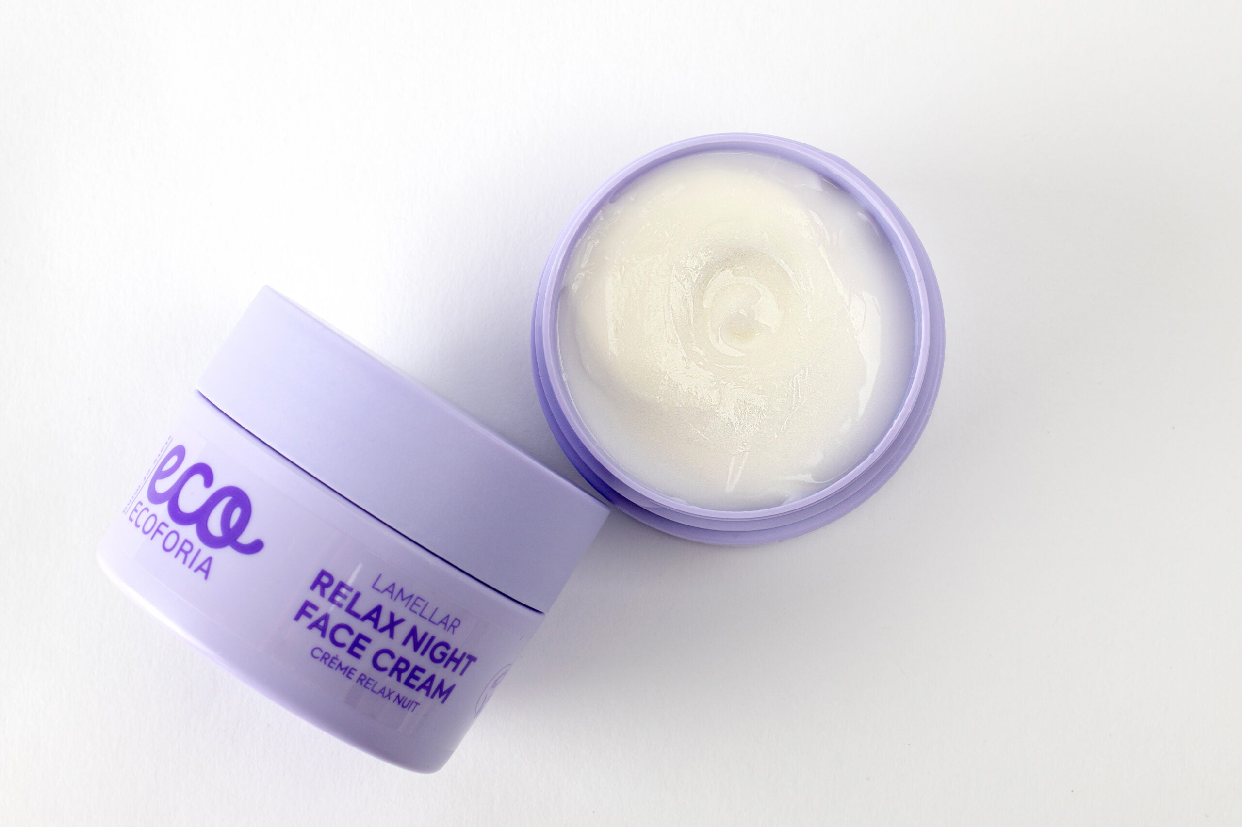 Ecoforia Lavender Night Cream – 50ml | Relaxing Lamellar Formula