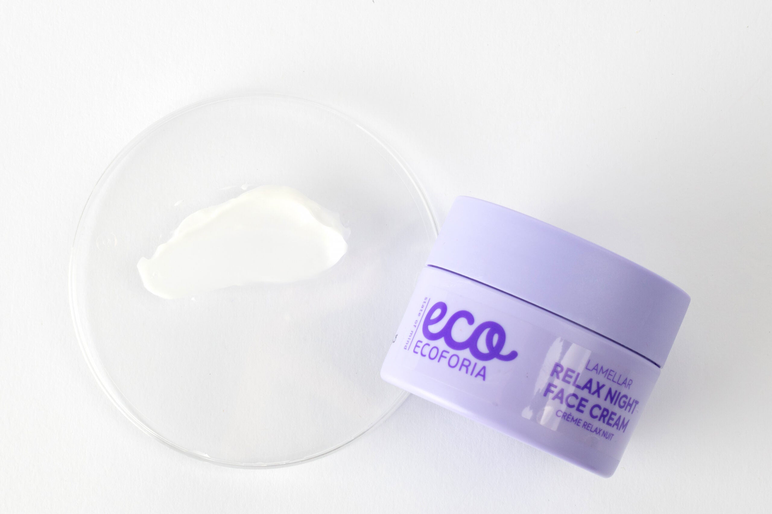 Ecoforia Lavender Night Cream – 50ml | Relaxing Lamellar Formula