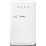 Smeg FAB5RWH6 Mini Refrigerator 50’s Style – White | 34L Retro Minibar