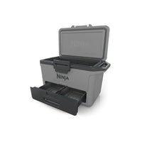 Ninja FrostVault 47L Hard Cooler – Dry Zone Drawer, 80-Can Capacity | Slate Grey