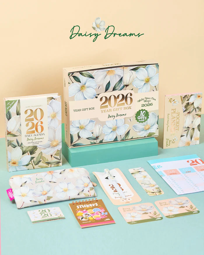 Mofkera Agenda Gift Set 2026 – Daisy Dreams - Pre Order Mofkera Agenda Gift Set 2026 – Daisy Dreams - Pre Order