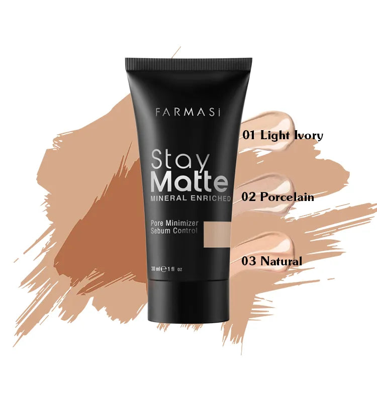 Farmasi Stay Matte Foundation – Shine Control Formula
