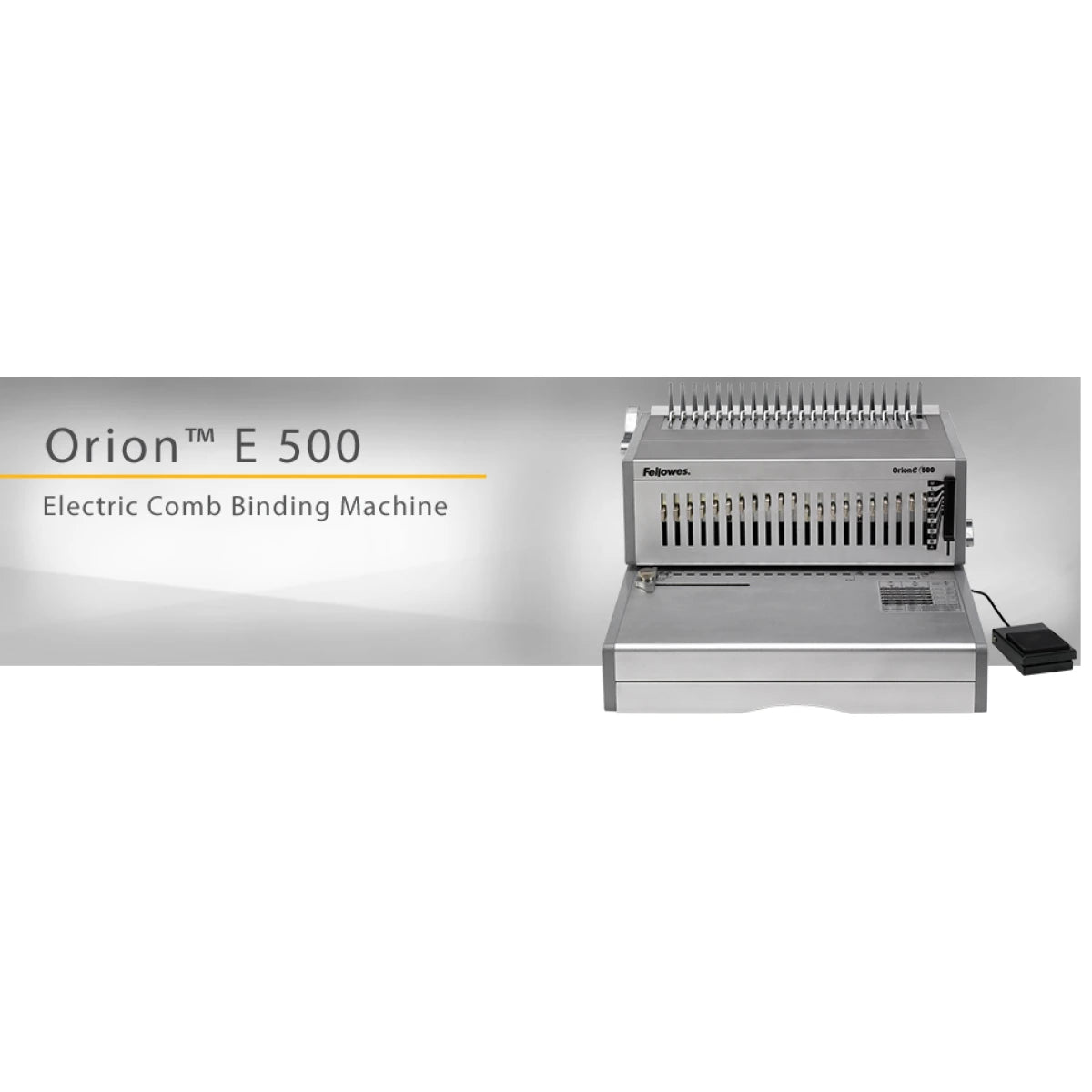 Fellowes Orion 500 Electric Binding Machine - Silver