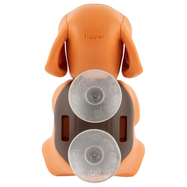 Flipper - Fun Animal Toothbrush With Holder for Kids - Beagle (Colour May Vary)