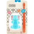 Flipper - Fun Animal Toothbrush With Holder for Kids - Elephant (Colour May Vary)