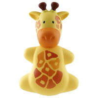 Flipper - Fun Animal Toothbrush With Holder for Kids - Giraffe (Colour May Vary)