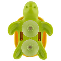 Flipper - Fun Animal Toothbrush With Holder for Kids - Turtle (Colour May Vary)