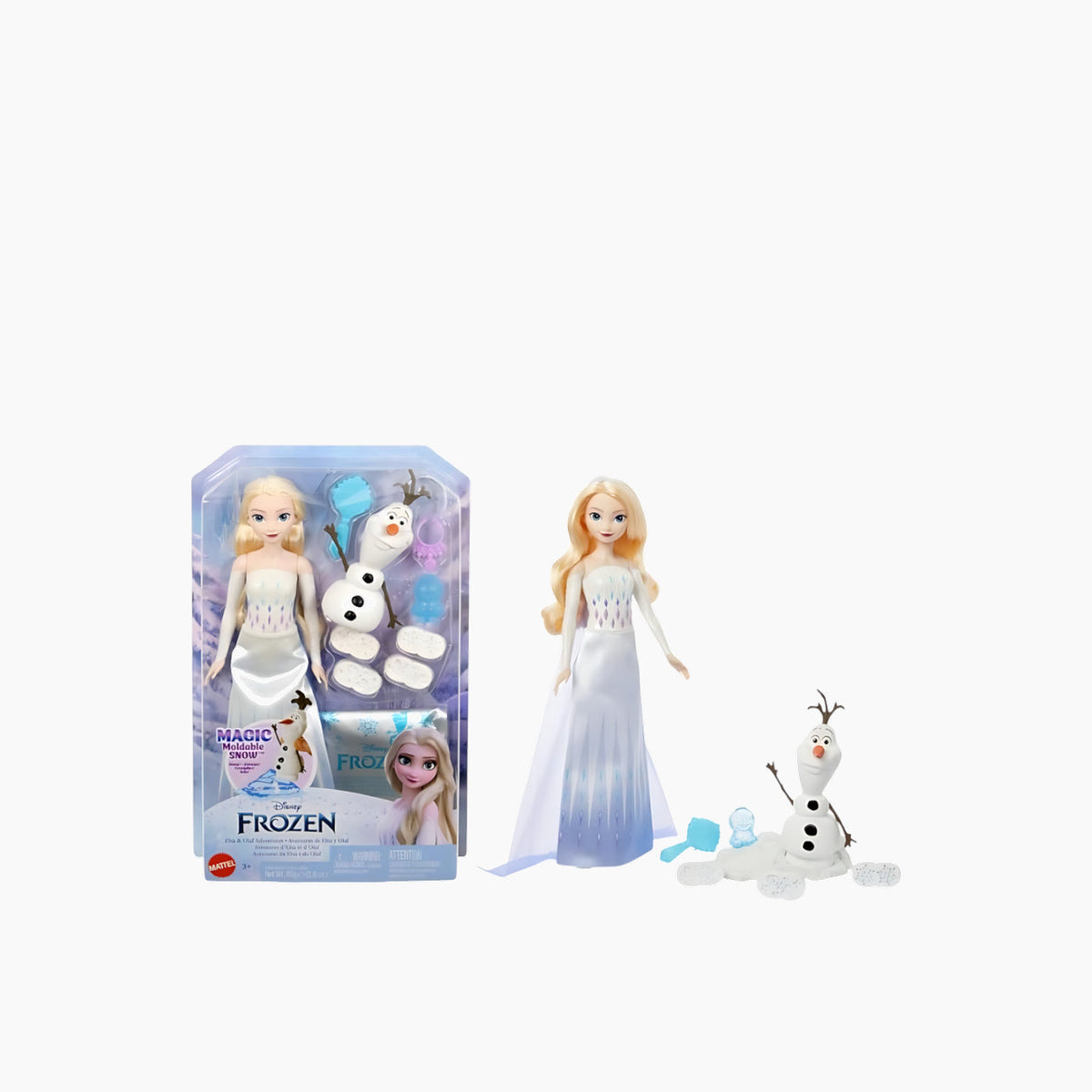 Mattel Frozen Fashion Dolls – Elsa and Olaf Snow Dough