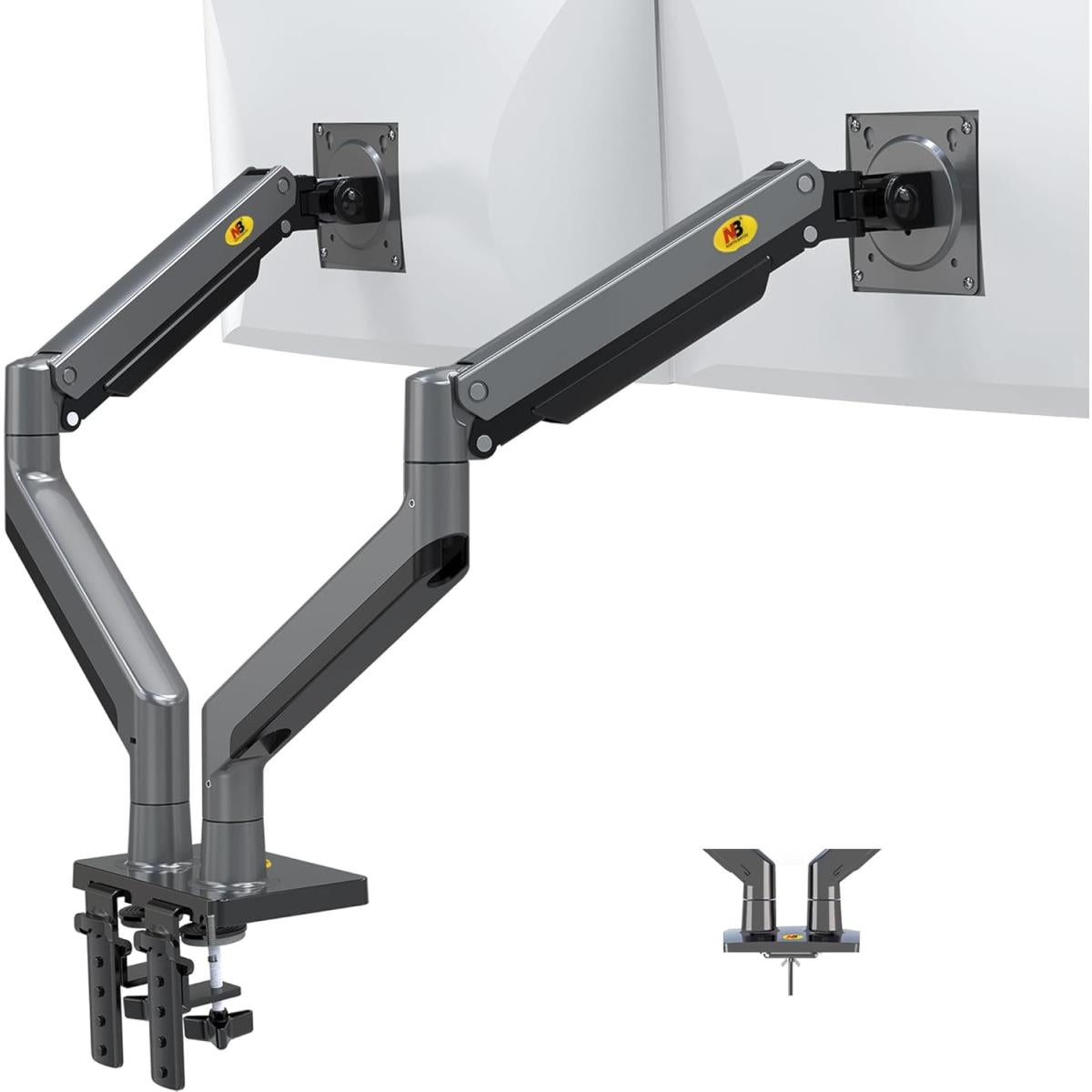 North Bayou G35 Dual Monitor Gas Spring Stand 22-32