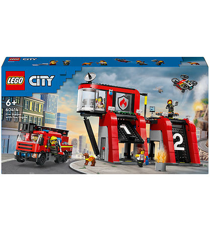 LEGO سيتي – محطة الإطفاء مع شاحنة 60414 – 843 قطعة