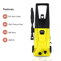 Geepas GCW19027 High Pressure Washer 135BAR 3000W | Powerful Cleaning Machine