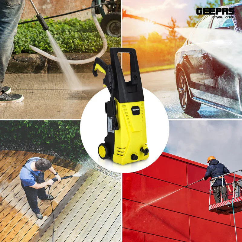Geepas GCW19027 High Pressure Washer 135BAR 3000W | Powerful Cleaning Machine